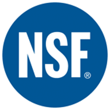 Blue circle featuring the NSF logo, representing the National Science Foundation's commitment to research.