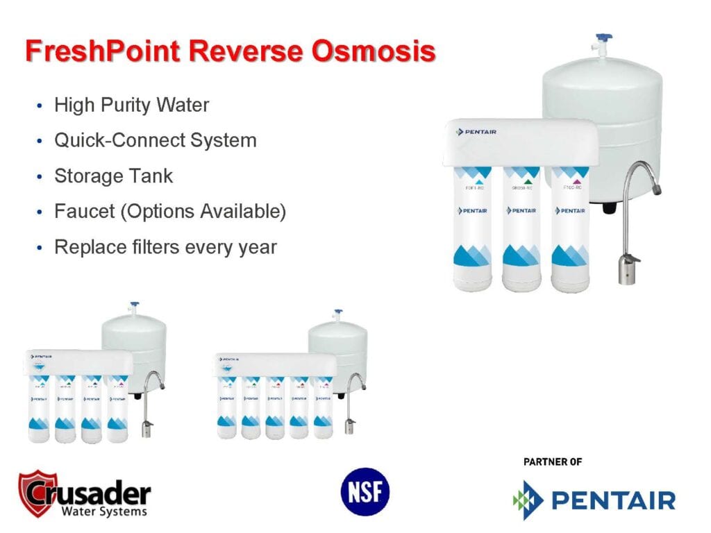Freshpoint reverse osmosis features