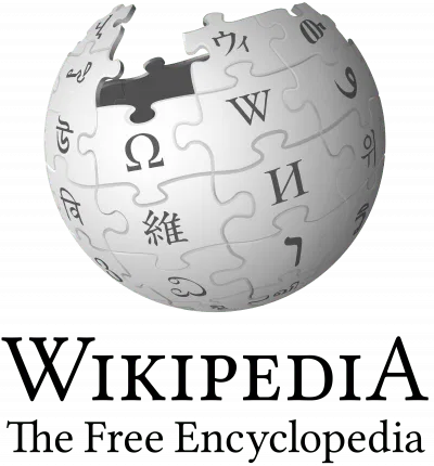 Logo of Wikipedia, a globe made of puzzle pieces with letters on them.