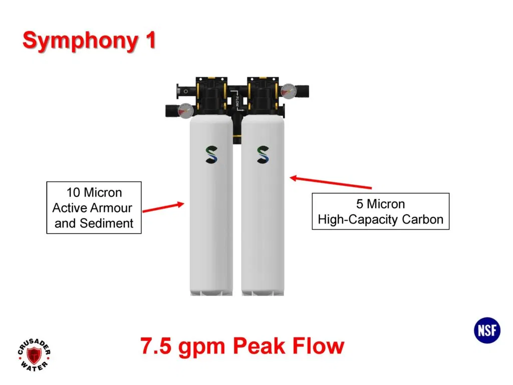 10 & 5 micron whole house filter plant