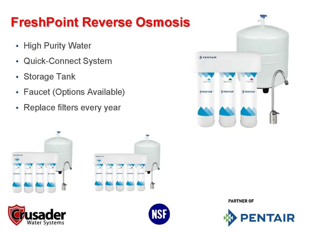 Freshpoint reverse osmosis features